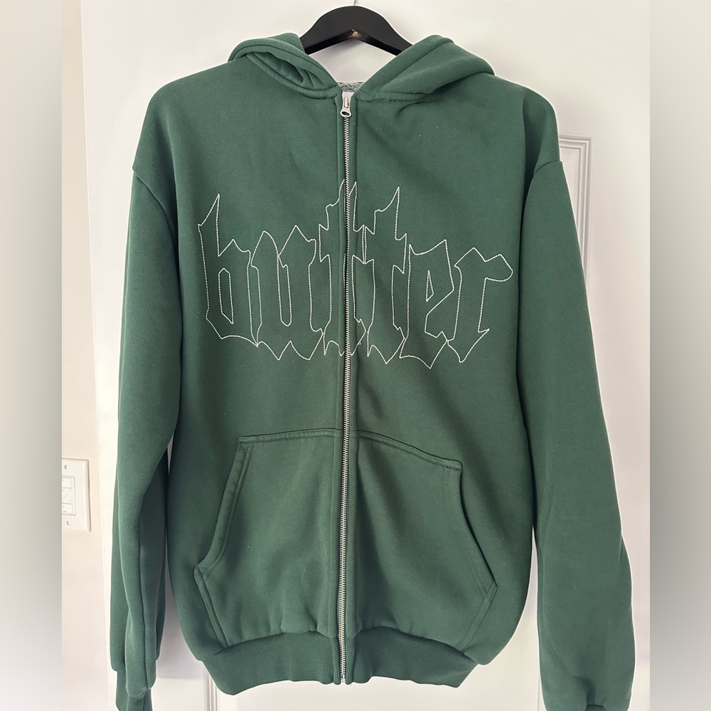 Butter Green Textured Garment